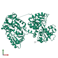 Serotransferrin in PDB entry 1h76, assembly 1, front view.