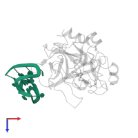 DNA 5'-D(*GP*GP*TP*TP*GP*GP*TP*GP*TP*GP*GP*TP*TP*GP*G)-3' in PDB entry 1hao, assembly 1, top view.