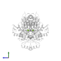 MAGNESIUM ION in PDB entry 1hj6, assembly 1, side view.