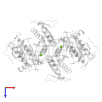 MAGNESIUM ION in PDB entry 1hj6, assembly 1, top view.