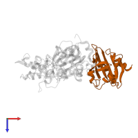 Profilin-1 in PDB entry 1hlu, assembly 1, top view.