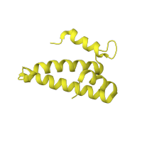 The deposited structure of PDB entry 1hnx contains 1 copy of CATH domain 1.10.287.10 (Helix Hairpins) in Small ribosomal subunit protein uS15. Showing 1 copy in chain P [auth O].