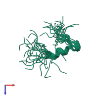 PDB 1ho0 coloured by chain and viewed from the top.