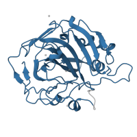 The deposited structure of PDB entry 1huh contains 1 copy of Pfam domain PF00194 (Eukaryotic-type carbonic anhydrase) in Carbonic anhydrase 1. Showing 1 copy in chain A.