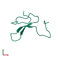 Agouti-related protein in PDB entry 1hyk, assembly 1, front view.