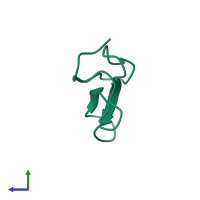 Agouti-related protein in PDB entry 1hyk, assembly 1, side view.