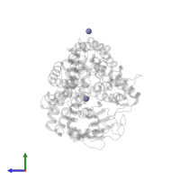 ZINC ION in PDB entry 1i1i, assembly 1, side view.