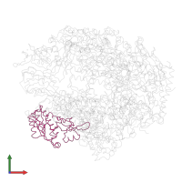 DNA-directed RNA polymerases I, II, and III subunit RPABC1 in PDB entry 1i3q, assembly 1, front view.