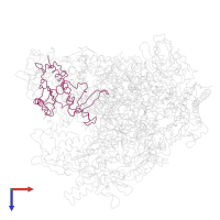 DNA-directed RNA polymerases I, II, and III subunit RPABC1 in PDB entry 1i3q, assembly 1, top view.