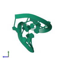 PDB entry 1i4b coloured by chain, side view.