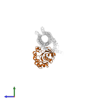 Ras-related C3 botulinum toxin substrate 1 in PDB entry 1i4l, assembly 1, side view.