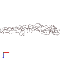 PDB entry 1i9w coloured by chain, top view.