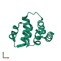 Monomeric assembly 1 of PDB entry 1ich coloured by chemically distinct molecules, front view.