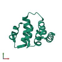 Tumor necrosis factor receptor superfamily member 1A, membrane form in PDB entry 1ich, assembly 1, front view.