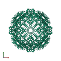 Ferritin light chain in PDB entry 1ier, assembly 1, front view.