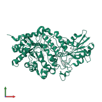 Beta-D-glucan exohydrolase isoenzyme ExoI in PDB entry 1iev, assembly 1, front view.