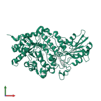 Beta-D-glucan exohydrolase isoenzyme ExoI in PDB entry 1iew, assembly 1, front view.