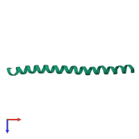 PDB entry 1ifd coloured by chain, top view.