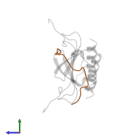 C-X-C chemokine receptor type 1 in PDB entry 1ilp, assembly 1, side view.