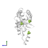 SULFATE ION in PDB entry 1im4, assembly 1, side view.