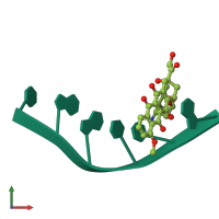 PDB entry 1ims coloured by chain, front view.