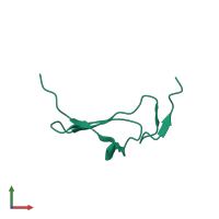 Monomeric assembly 1 of PDB entry 1iox coloured by chemically distinct molecules, front view.