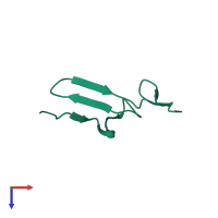 Betacellulin in PDB entry 1iox, assembly 1, top view.