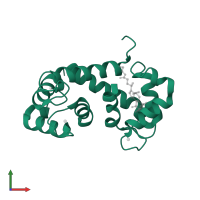 Protein S100-A9 in PDB entry 1irj, assembly 1, front view.