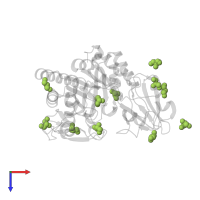 GLYCEROL in PDB entry 1itx, assembly 1, top view.