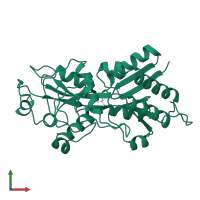 Phosphate-binding protein PstS in PDB entry 1ixg, assembly 1, front view.