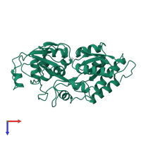 Phosphate-binding protein PstS in PDB entry 1ixg, assembly 1, top view.
