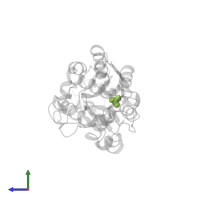 PHOSPHATE ION in PDB entry 1ixg, assembly 1, side view.