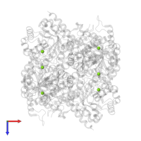 MAGNESIUM ION in PDB entry 1izc, assembly 1, top view.
