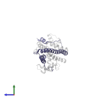 Troponin I, cardiac muscle in PDB entry 1j1d, assembly 1, side view.