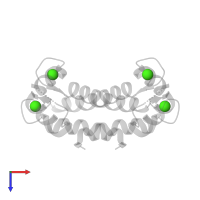 CALCIUM ION in PDB entry 1j55, assembly 1, top view.