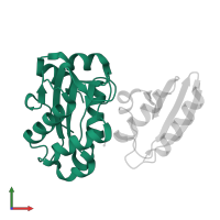 PTS system mannitol-specific EIICBA component in PDB entry 1j6t, assembly 1, front view.