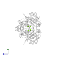 MAGNESIUM ION in PDB entry 1j7u, assembly 1, side view.