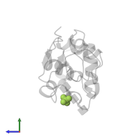 SULFATE ION in PDB entry 1jef, assembly 1, side view.