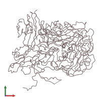 PDB entry 1jew coloured by chain, front view.