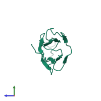 Beta-2-microglobulin in PDB entry 1jnj, assembly 1, side view.