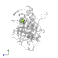 PHOSPHATE ION in PDB entry 1jp4, assembly 1, side view.