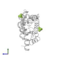 SULFATE ION in PDB entry 1jp6, assembly 1, side view.