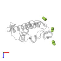 ACETIC ACID in PDB entry 1jq9, assembly 1, top view.