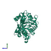 Serotransferrin in PDB entry 1jqf, assembly 1, side view.