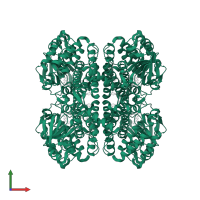 Short-chain specific acyl-CoA dehydrogenase, mitochondrial in PDB entry 1jqi, assembly 1, front view.