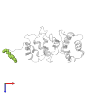 MYRISTIC ACID in PDB entry 1jsa, assembly 1, top view.