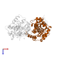 Cyclin-A2 in PDB entry 1jsu, assembly 1, top view.