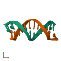 PDB entry 1juu coloured by chain, ensemble of 20 models, front view.