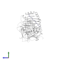 HA peptide in PDB entry 1jws, assembly 1, side view.