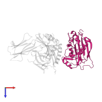 Enterotoxin type C-3 in PDB entry 1jws, assembly 1, top view.